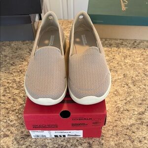 Skechers Women's Beige Slip-On Shoes